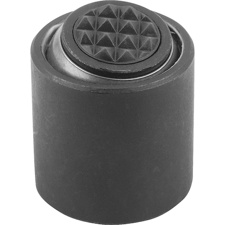 Kipp Self-Aligning Pads With O-Ring D1=17, Form:M Carbon Steel, Interchangable Insert, Comp:Carbon Steel K0285.917X022